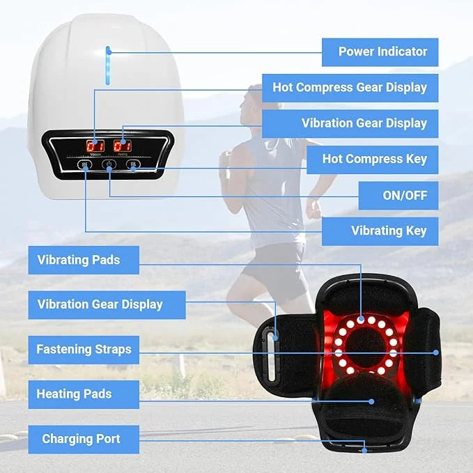 Knee Massager with Infrared Heat & Vibration