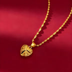Gold Heart Necklace for Women