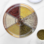 360° Rotating Dry Food Dispenser, Grain Dispenser for Rice Storage Kitchen