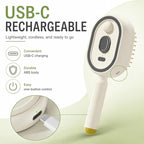 Rechargeable Steam Hair Brush  2-in-1 Detangling & Hair Styling Tool with Nourishing Oil Technology~فرشاة بخار قابلة لإعادة الشحن 2 في 1 لفك تشابك الشعر وتصفيفه مع تقنية الزيوت المغذية