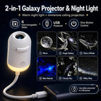 2-in-1 Galaxy Projector Night Lamp