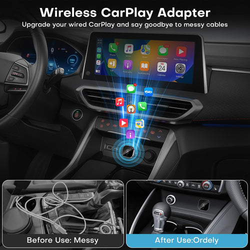 2-in-1 Wireless CarPlay and Android Auto Adapter