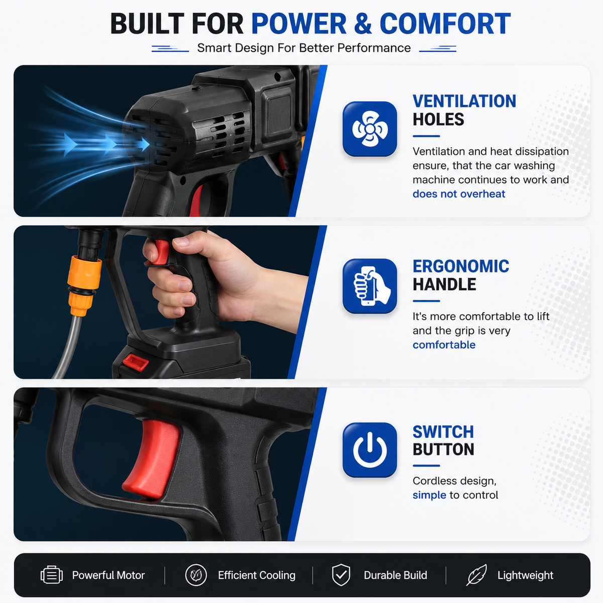 High-Pressure Car Washer – Deep Clean in Minutes! ,غسالة سيارات بضغط عالي – تنظيف عميق في دقائق! 🚿🚗
