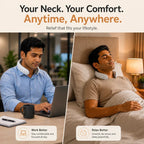 Electric neck massager with far infrared thermal heat