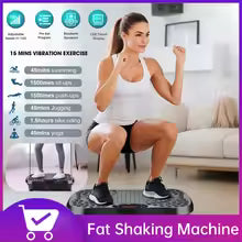 Full Body Vibration Exercise Machine with Remote Control and LED Display