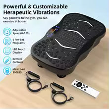 Full Body Vibration Exercise Machine with Remote Control and LED Display