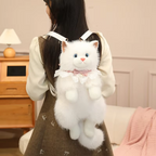 Realistic Plush Cat Backpack bag 😺