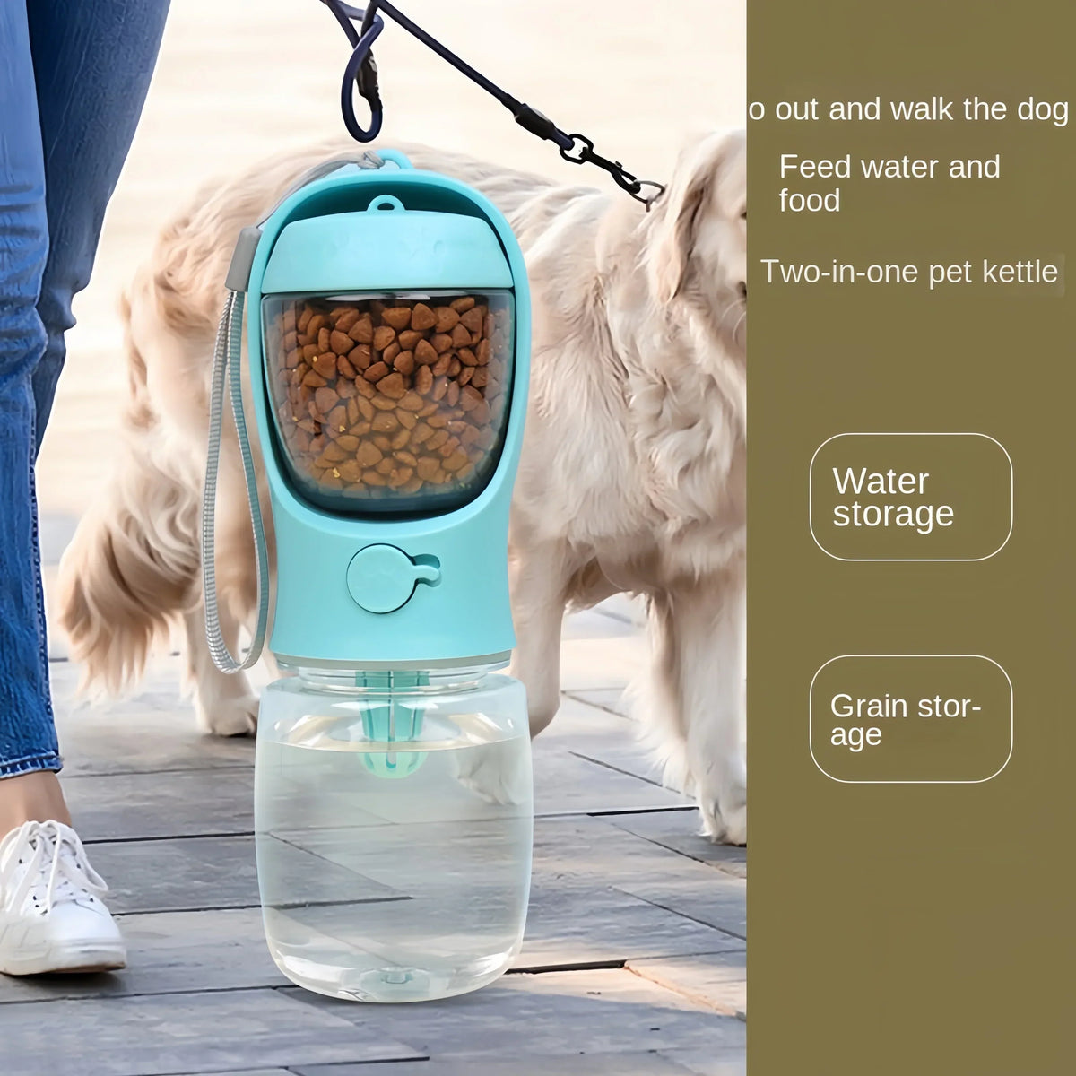 GoBowl™ - 2-in-1 Dog Water Bottle