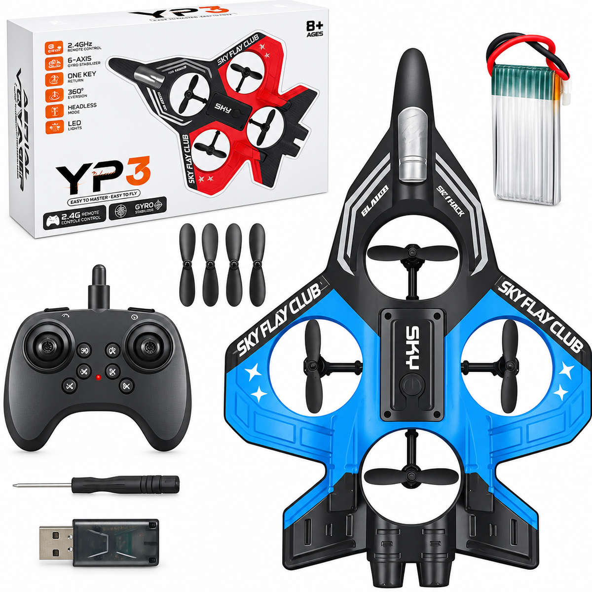 Remote Control Stunt Jet Plane For Kids & Adults
