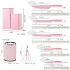 Get Parcel™ 19 PCs Silicon Cooking & Knife Set  and Cutting Board Hot Selling Item