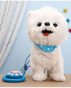 Stuffed Dog Walking Toy with Sound & Music for Kids