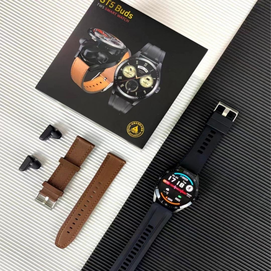 GTS 5 Smart Watch and Earbuds