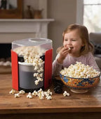 Hot Air Popcorn Maker - Healthier, Oil-Free Snacking at Home