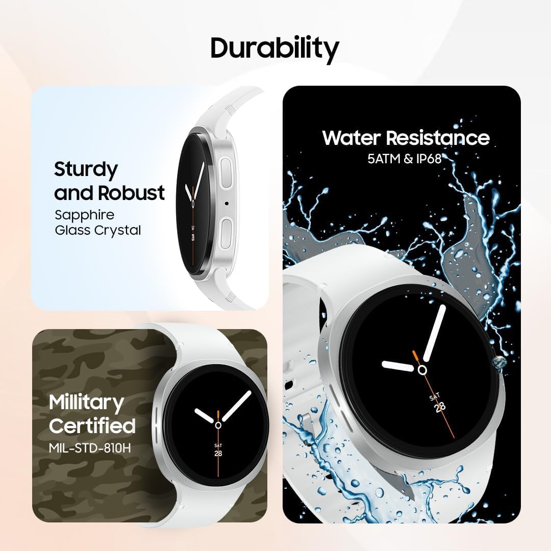 Samsung Galaxy Watch8 Graphite, Smartwatch (Master Version) | ساعة سامسونج جالاكسي واتش 8 جرافيت، ساعة ذكية (الإصدار الرئيسي)