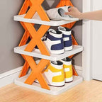 X-Shaped Shoe Rack for Stylish and Organized Footwear Storage